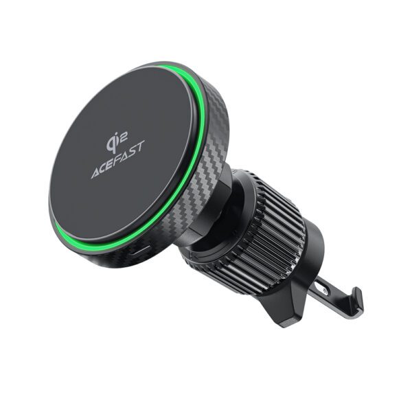 Acefast D33 Car Holder with Qi2 15W Magnetic Charger for Air Vent - Blackeng