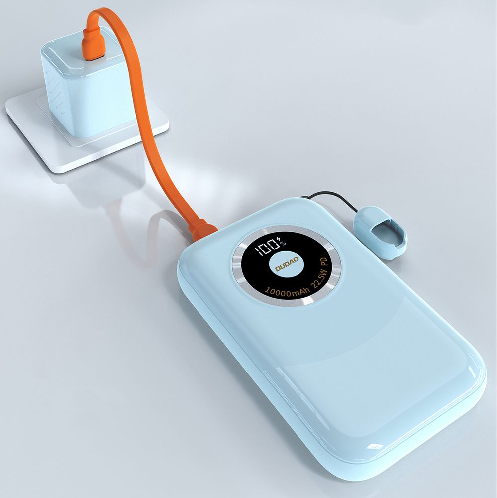 201847_2 Powerbank Dudao K21 Mini 10000mAh 22.5W USB-A / USB-C - blueeng
