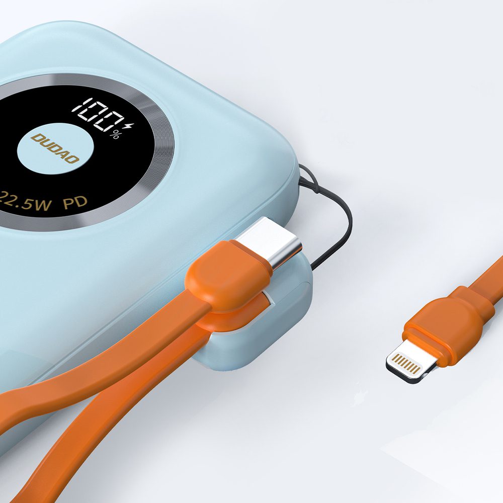201847_3 Powerbank Dudao K21 Mini 10000mAh 22.5W USB-A / USB-C - blueeng