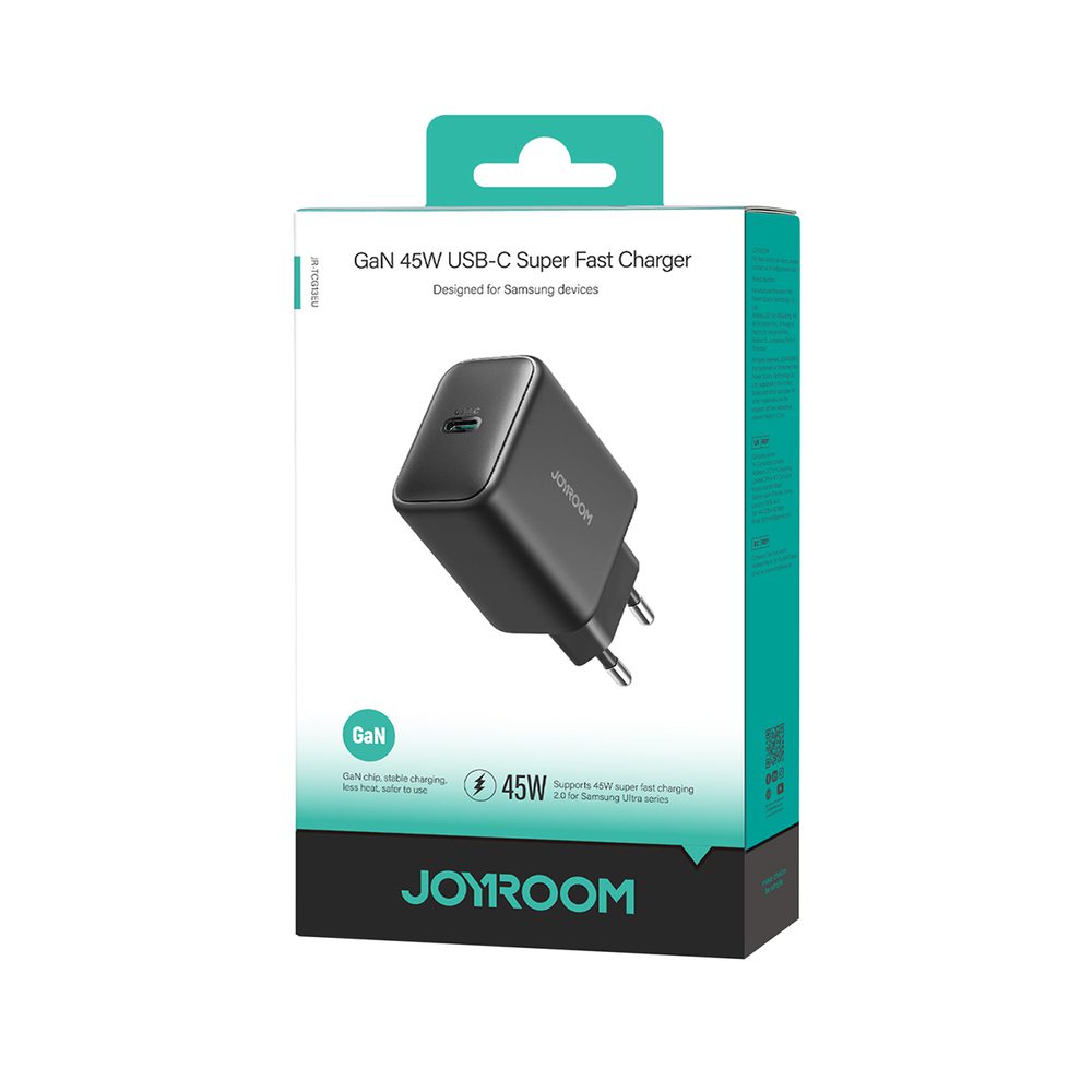 Joyroom JR-TCG13 45W GaN Wall Charger for Samsung Ultra - Blackeng