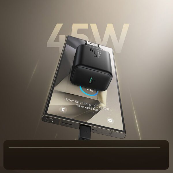 Joyroom JR-TCG13 45W GaN Wall Charger for Samsung Ultra - Blackeng