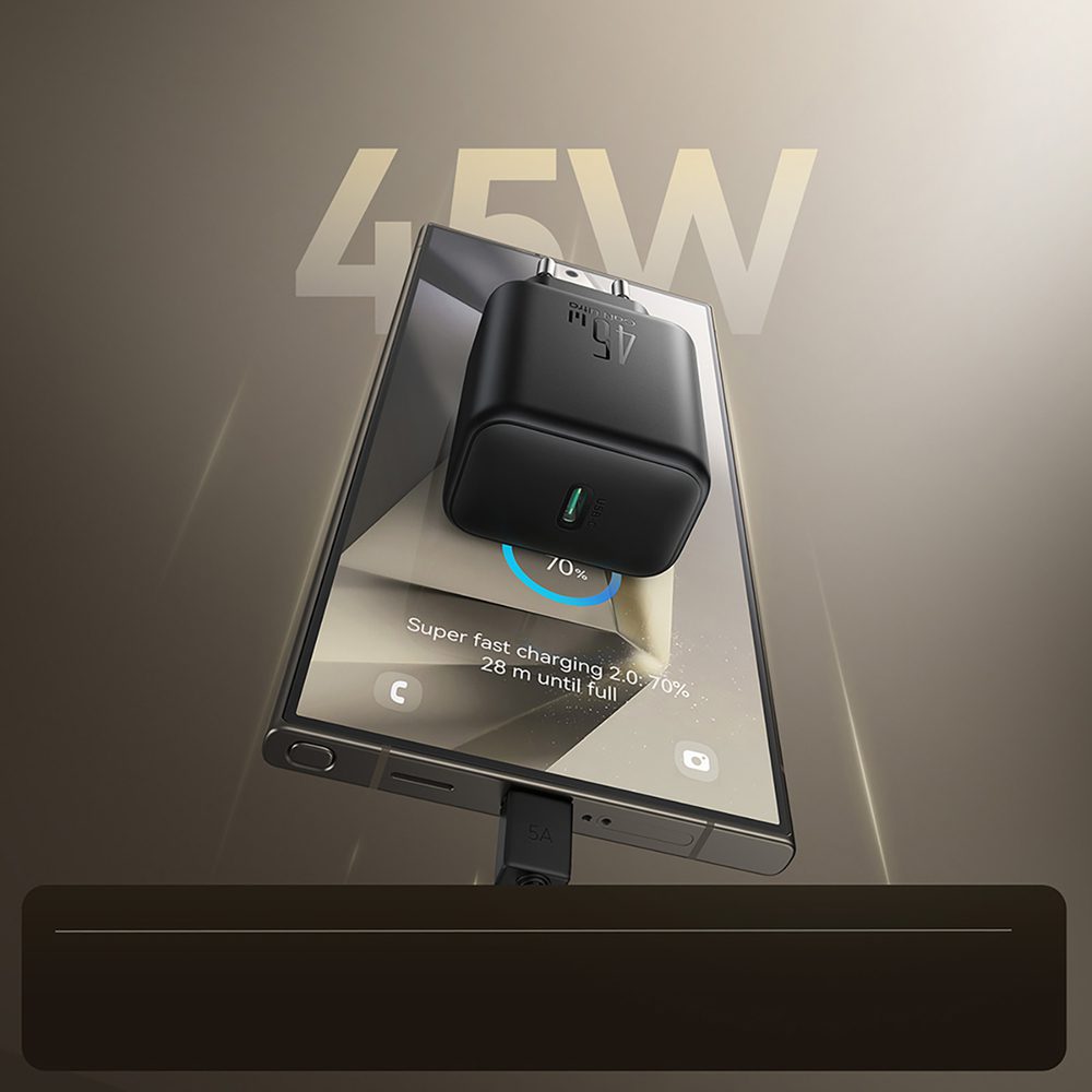 Joyroom JR-TCG13 45W GaN Wall Charger for Samsung Ultra - Blackeng