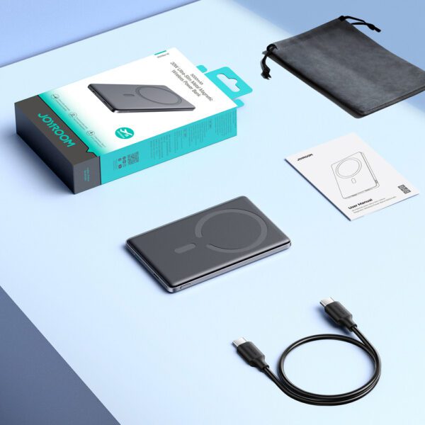 Powerbank Joyroom JR-PBM08 5000mAh 20W ultra-thin with inductive charging - grayeng