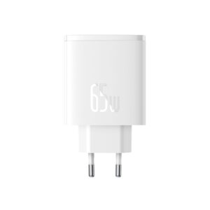 Baseus Cube Pro 65W GaN charger 2x USB-C USB-A - whiteeng