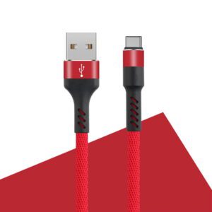 202966_oryg Maxlife MXUC-01 cable USB - USB-C 1,0 m 2A red nylon