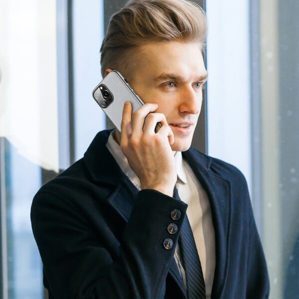 Dux Ducis Fino case covered with nylon material for iPhone 13 Pro Max grayeng