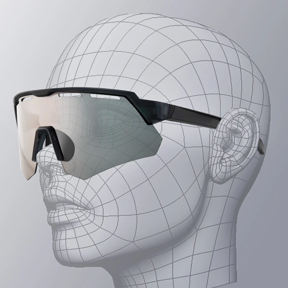 203146_5 Rockbros Polarized Cycling Glasses with UV Protection and Corrective Insert - Grayeng