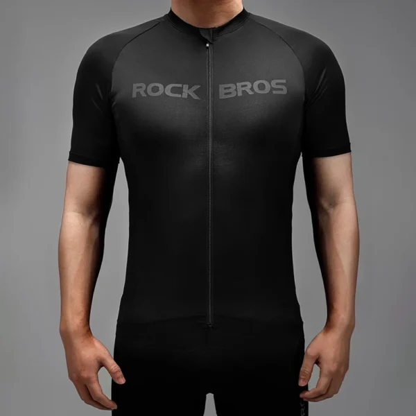 Rockbros 15120002005 Cycling Jersey with Short Sleeves XXL - Blackeng