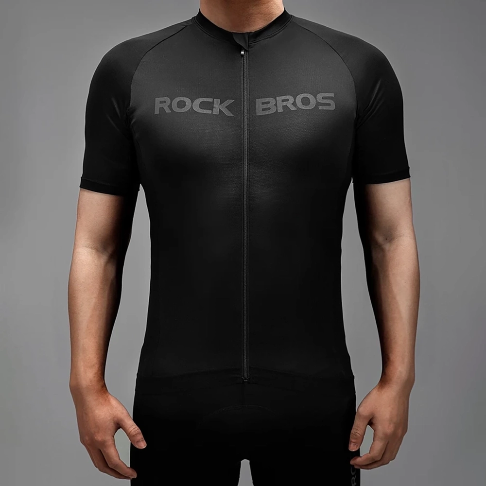 Rockbros 15120002005 Cycling Jersey with Short Sleeves XXL - Blackeng