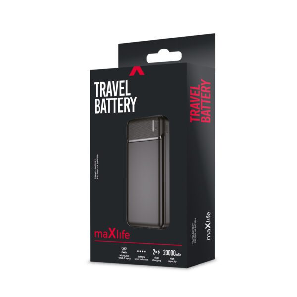 Maxlife power bank MXPB-01 20000 mAh black