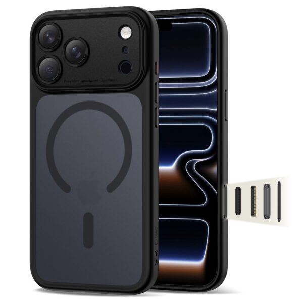 Tech-Protect Magpeak Magsafe CC Case for iPhone 17 Pro - Matte Blackeng