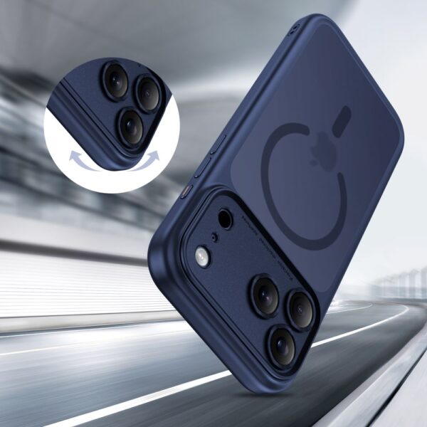 Tech-Protect Magpeak Magsafe CC Case for iPhone 17 Pro Max - Matte Navy Blueeng