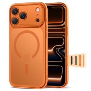 Tech-Protect Magpeak Magsafe CC Case for iPhone 17 Pro Max - Matte Orangeeng