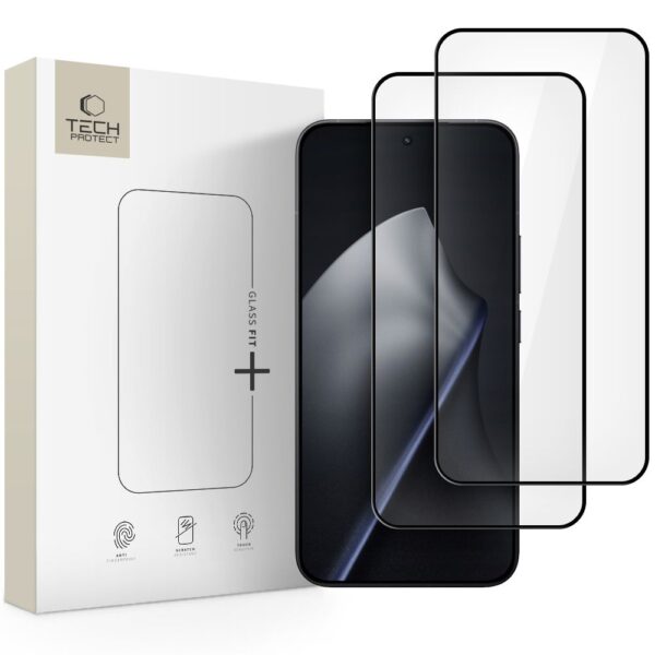 CREATOR: gd-jpeg v1.0 (using IJG JPEG v62), quality = 80 Tech-Protect Glass Fit+ 2-pack tempered glass for Xiaomi 15T / 15T Pro - blackeng