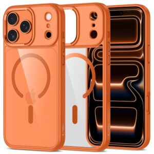 Tech-Protect MagMat MagSafe Case for iPhone 17 Pro Max - Transparent Orangeeng