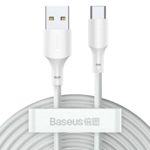 Baseus 2x USB-A - USB Type C cable fast charging Quick Charge 40 W 5 A 1.5 m - white (TZCATZJ-02)eng
