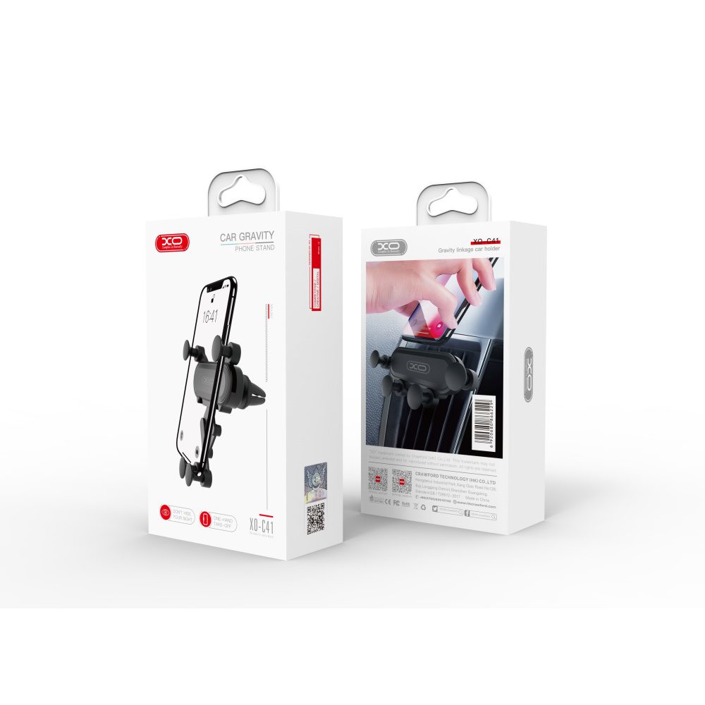 204258_oryg XO car holder C41 gravity black for air outlet