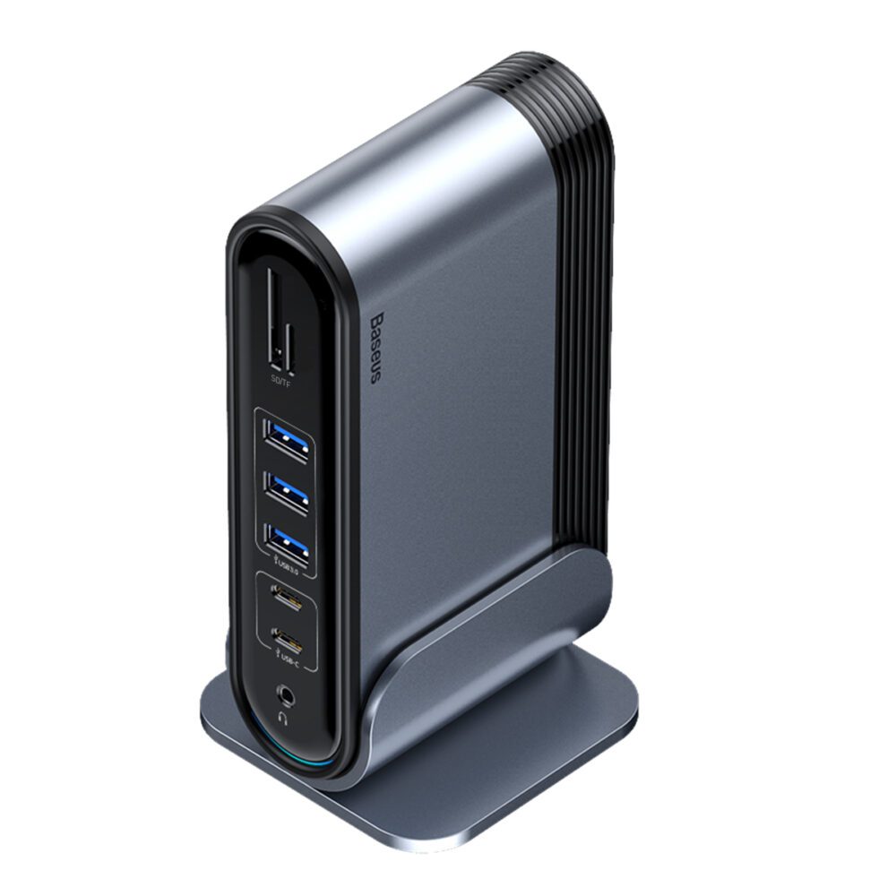 208944_oryg Baseus HUB Working Station Three-Screen USB-C 17in1 plus power supply gray