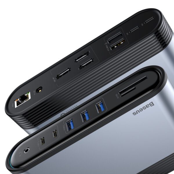 208949_oryg Baseus HUB Working Station Three-Screen USB-C 17in1 plus power supply gray