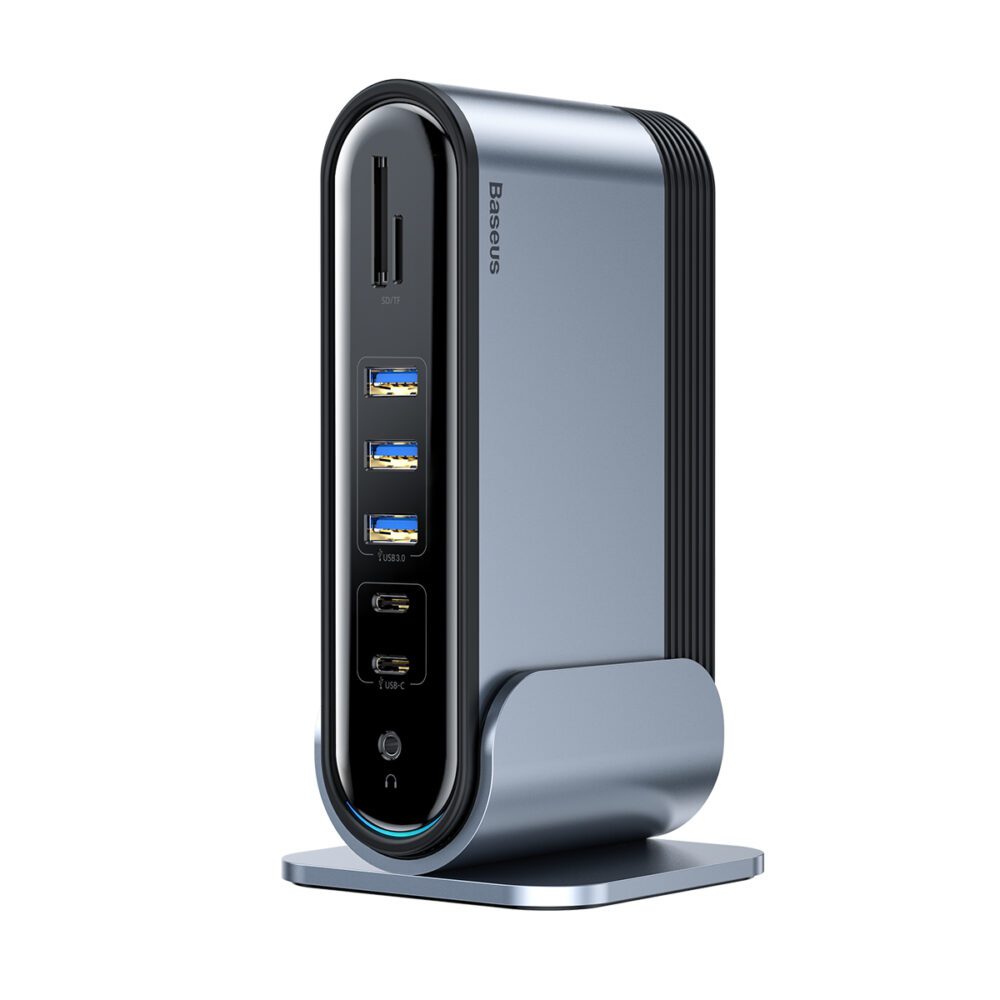 208950_oryg Baseus HUB Working Station Three-Screen USB-C 17in1 plus power supply gray