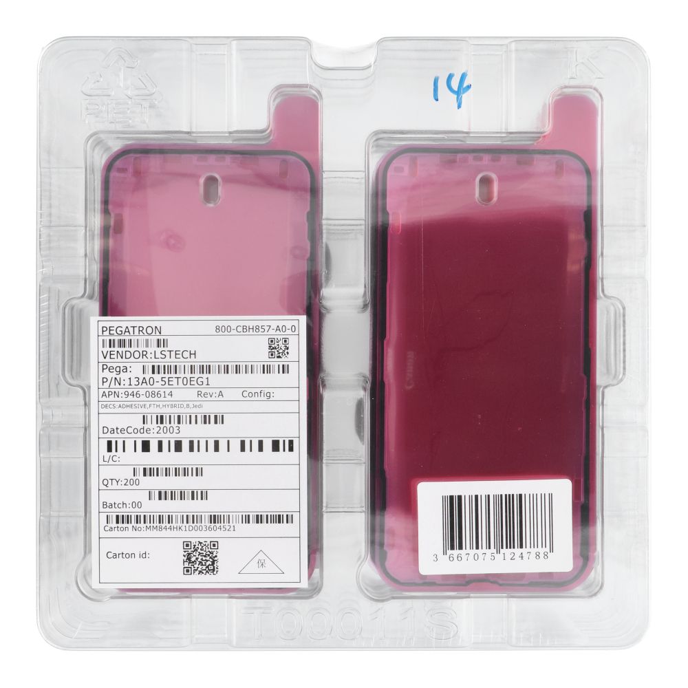 ServicePack Adhesive Foil Display for Iphone 14 (box of 200)