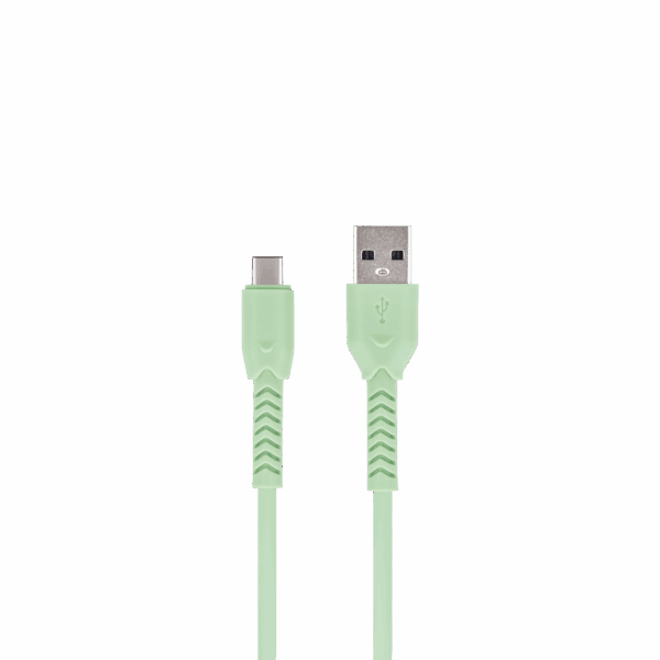 216112_oryg Maxlife MXUC-04 cable USB - USB-C 1,0 m 3A green