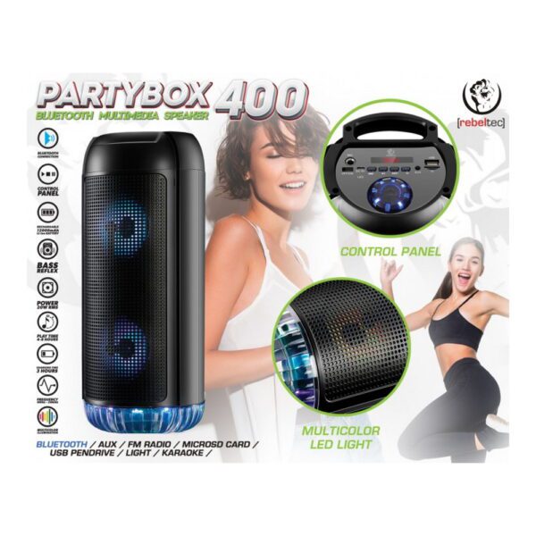 Rebeltec Bluetooth speaker Partybox 400 black