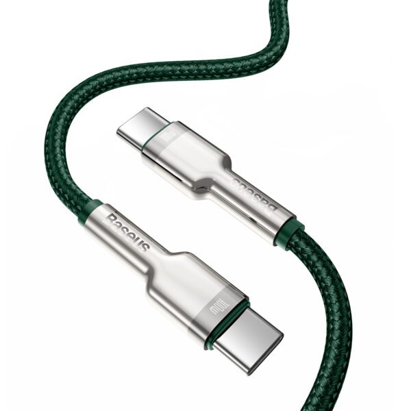 Baseus cable Cafule Metal PD USB-C - USB-C 2,0 m green 100W