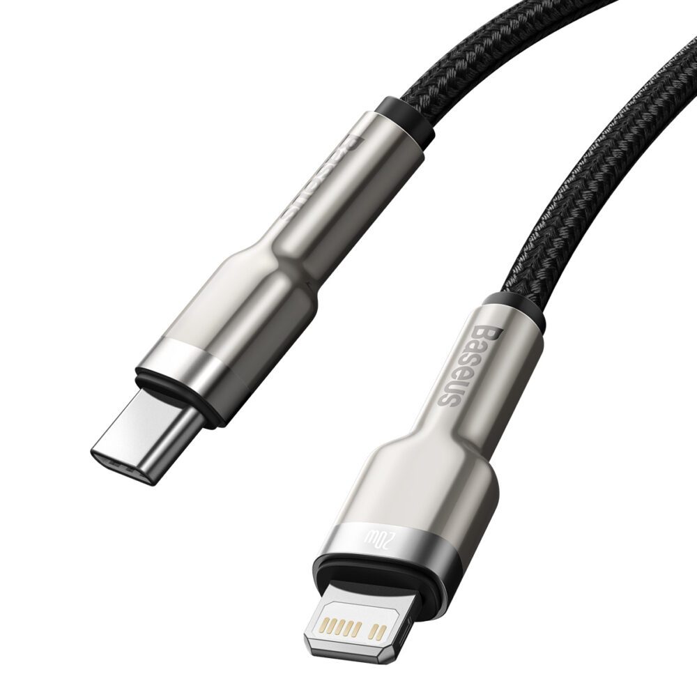218178_oryg Baseus cable Cafule Metal PD USB-C - Lightning 0,25 m black 20W