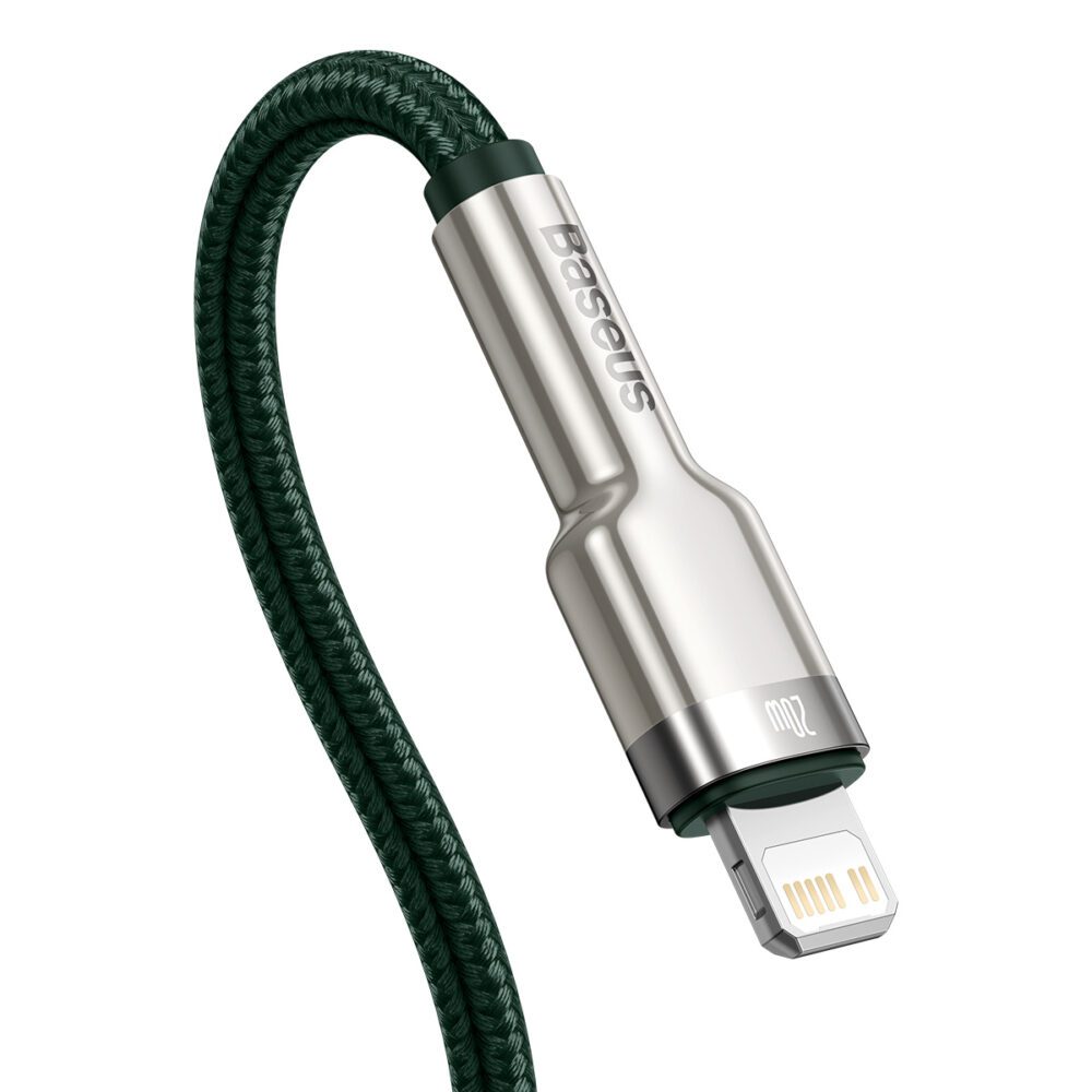 Baseus cable Cafule Metal PD USB-C - Lightning 1,0 m green 20W