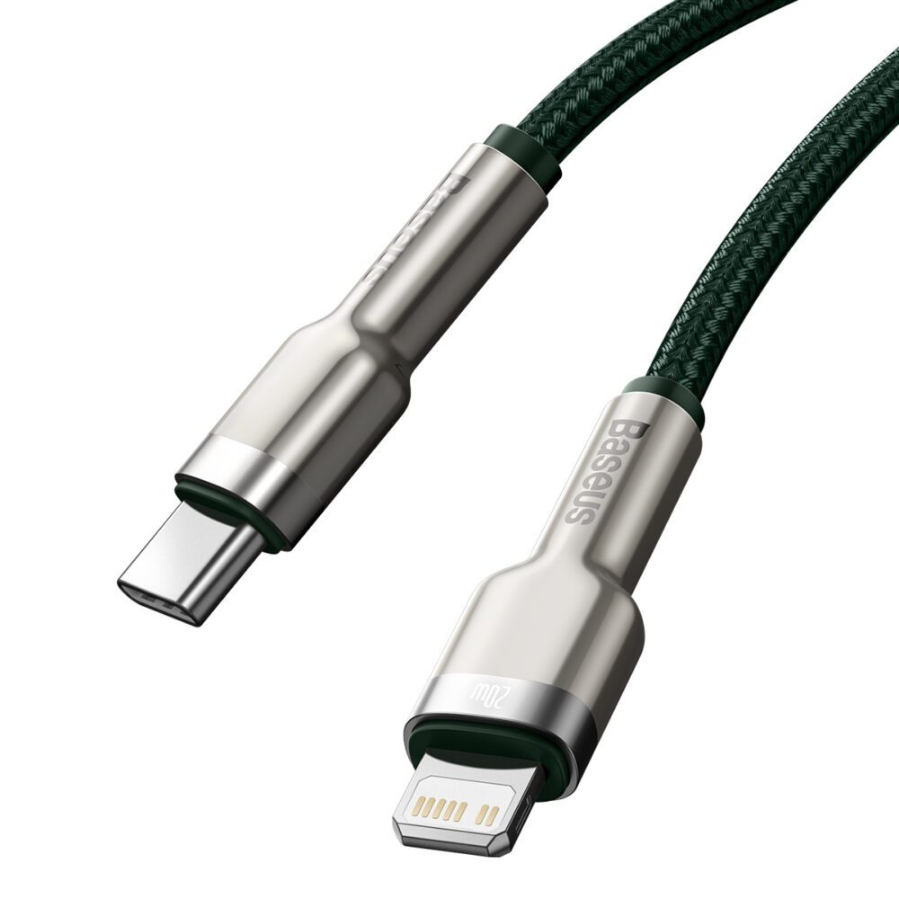 Baseus cable Cafule Metal PD USB-C - Lightning 1,0 m green 20W