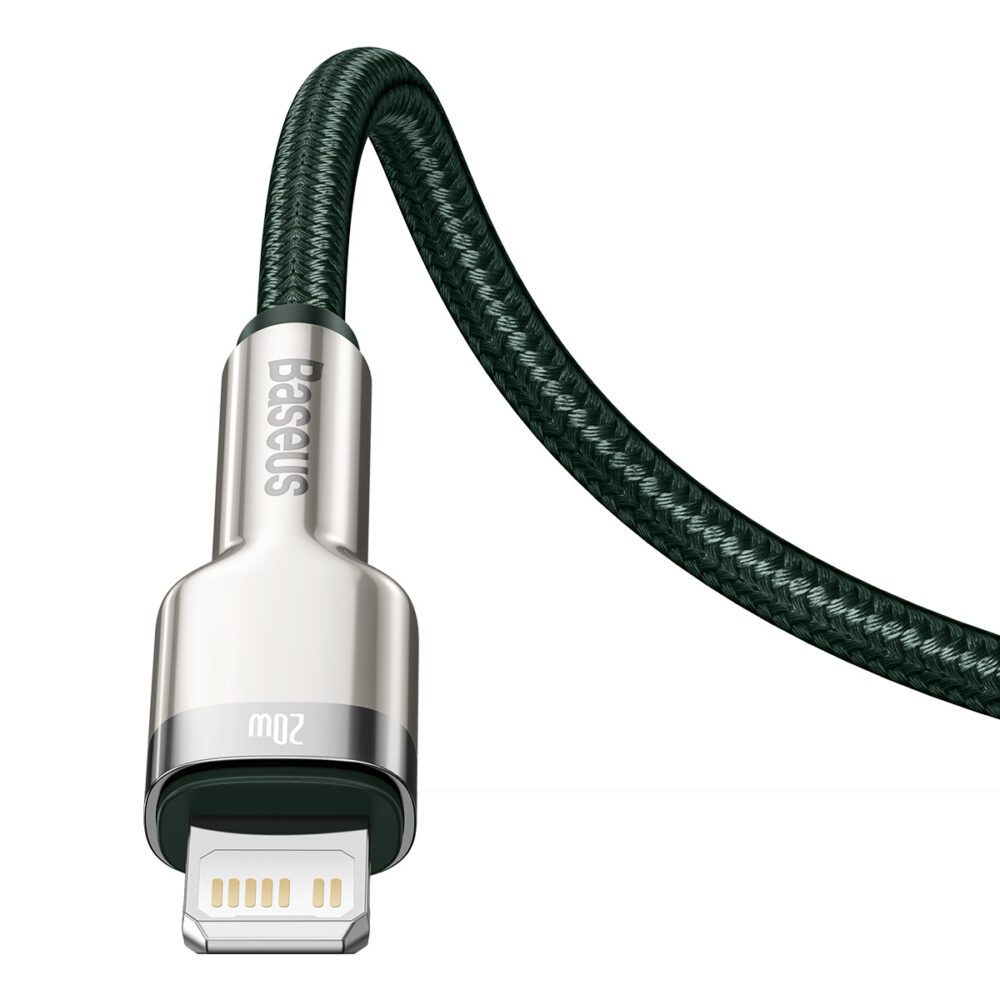 Baseus cable Cafule Metal PD USB-C - Lightning 1,0 m green 20W
