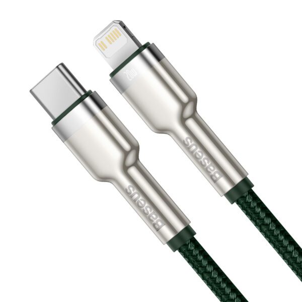 Baseus cable Cafule Metal PD USB-C - Lightning 1,0 m green 20W