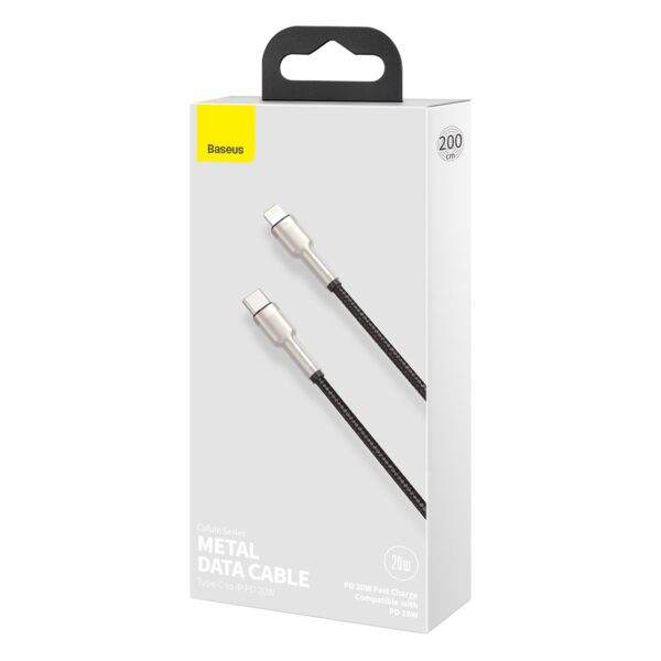 218224_oryg Baseus cable Cafule Metal PD USB-C - Lightning 2,0 m black 20W