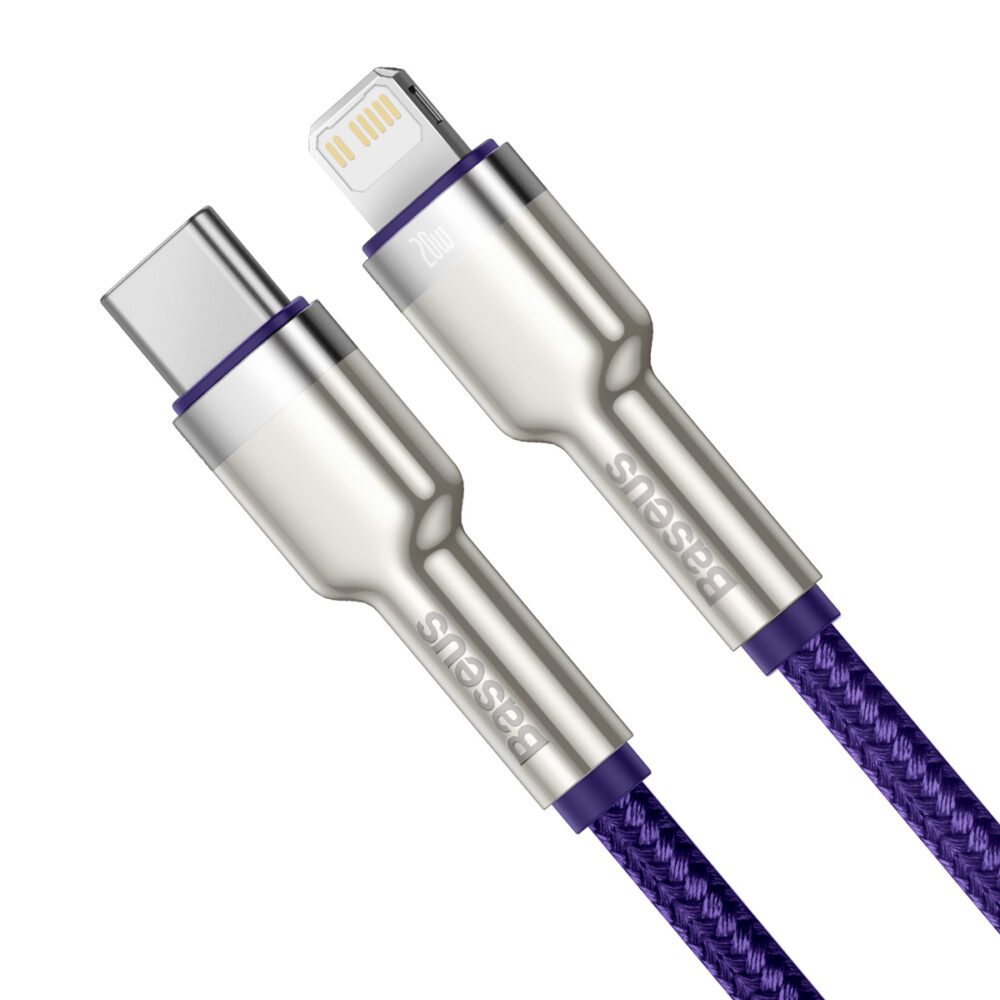 Baseus cable Cafule Metal PD USB-C - Lightning 2,0 m purple 20W