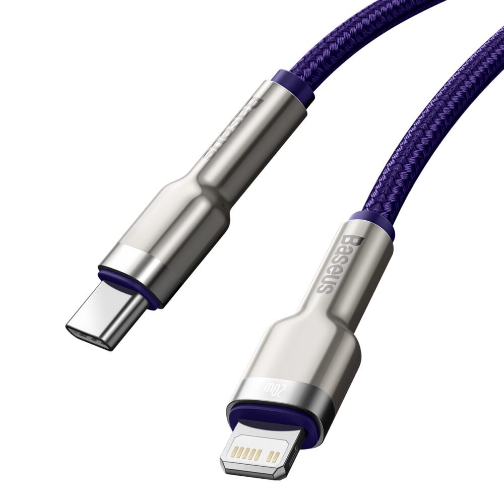 Baseus cable Cafule Metal PD USB-C - Lightning 2,0 m purple 20W