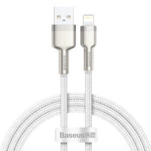 Baseus cable Cafule Metal USB - Lightning 1,0 m 2,4A white