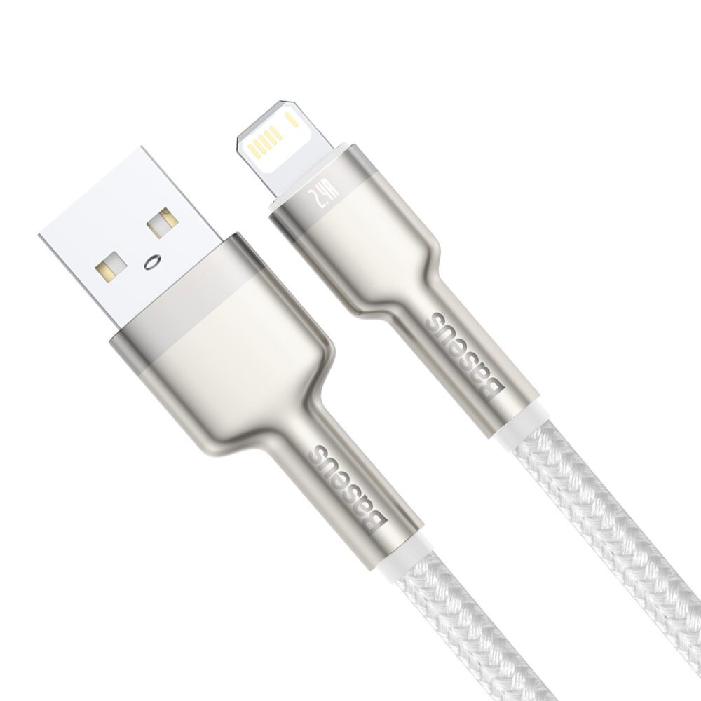 Baseus cable Cafule Metal USB - Lightning 1,0 m 2,4A white
