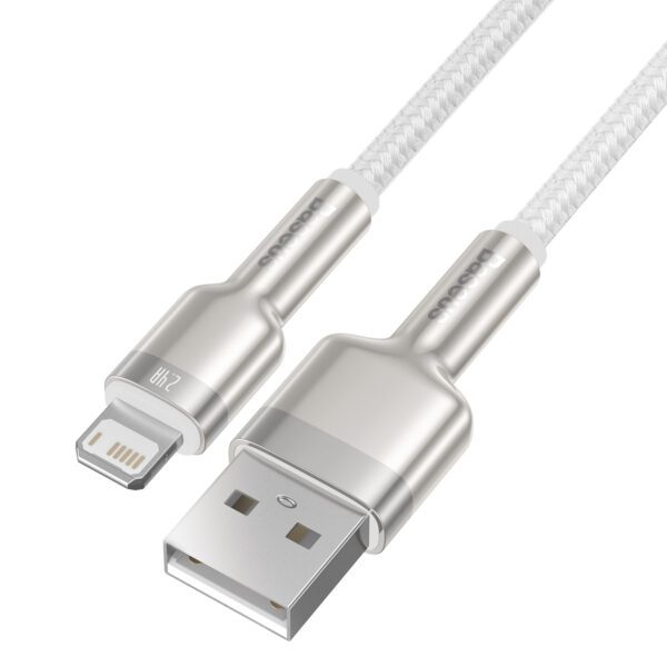 Baseus cable Cafule Metal USB - Lightning 1,0 m 2,4A white