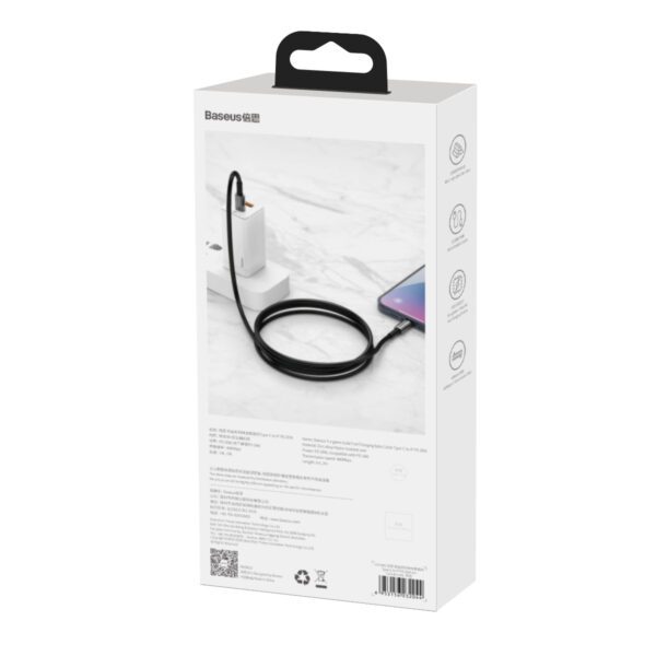 Baseus cable Tungsten PD USB-C - Lightning 2,0 m black 20W