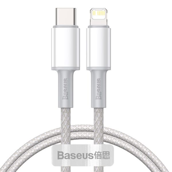 218574_oryg Baseus cable High Density PD USB-C - Lightning 1,0 m white 20W