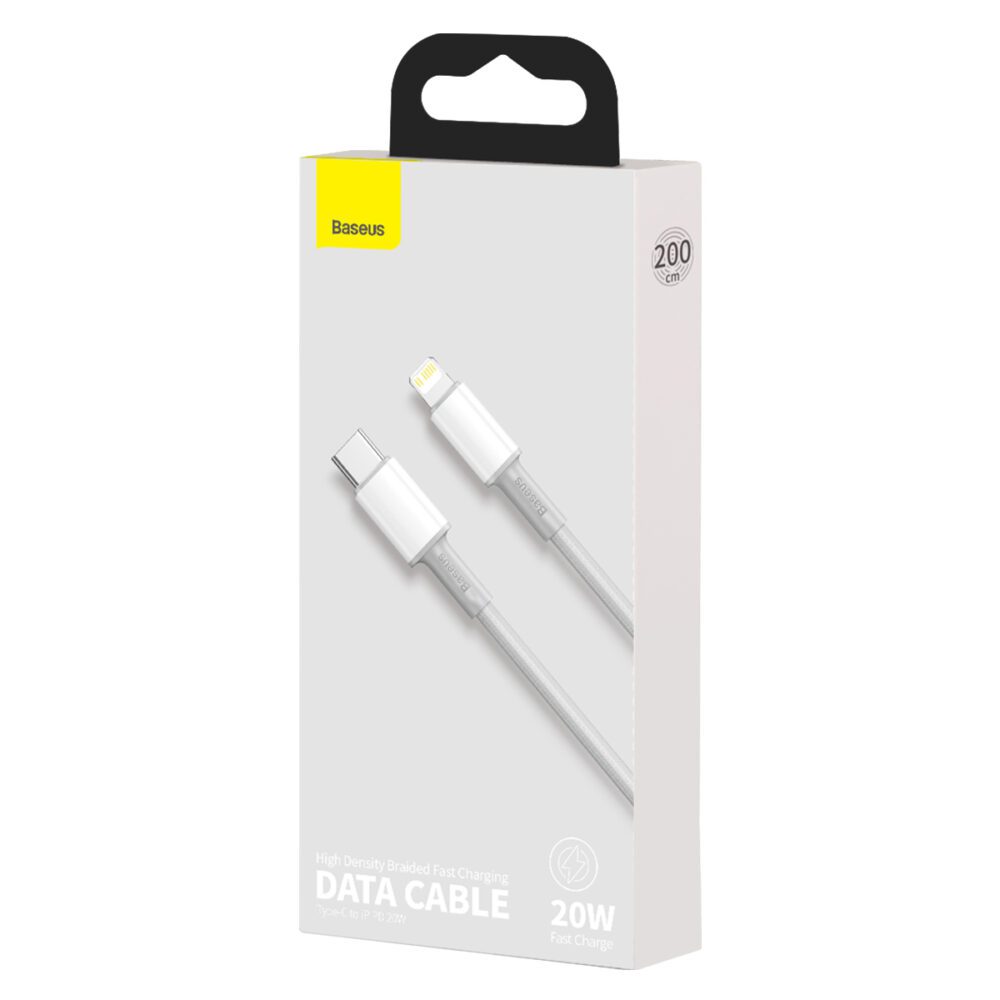 218597_oryg Baseus cable High Density PD USB-C - Lightning 2,0 m white 20W