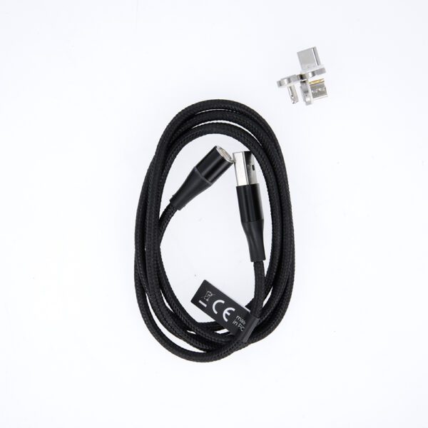 223599_oryg Maxlife MXUC-03 magnetic cable USB - Lightning + USB-C + microUSB 1,0 m 3A black nylon