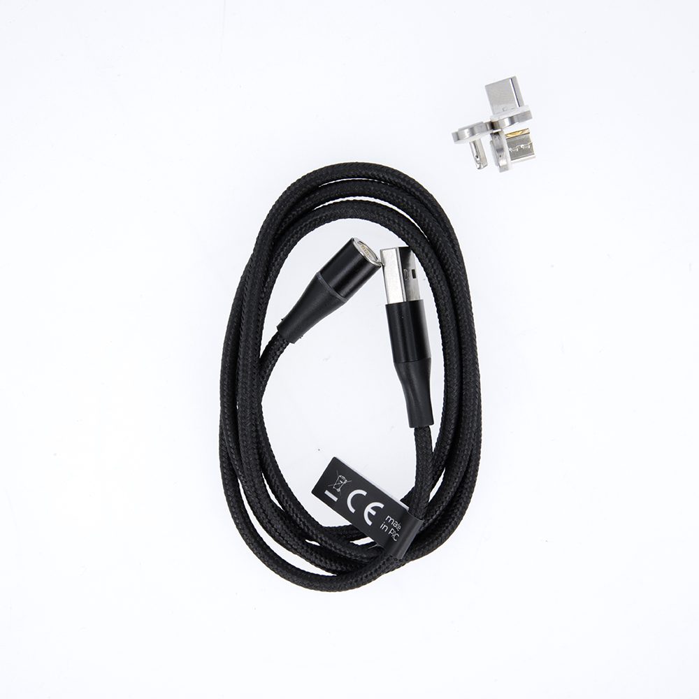 223599_oryg Maxlife MXUC-03 magnetic cable USB - Lightning + USB-C + microUSB 1,0 m 3A black nylon