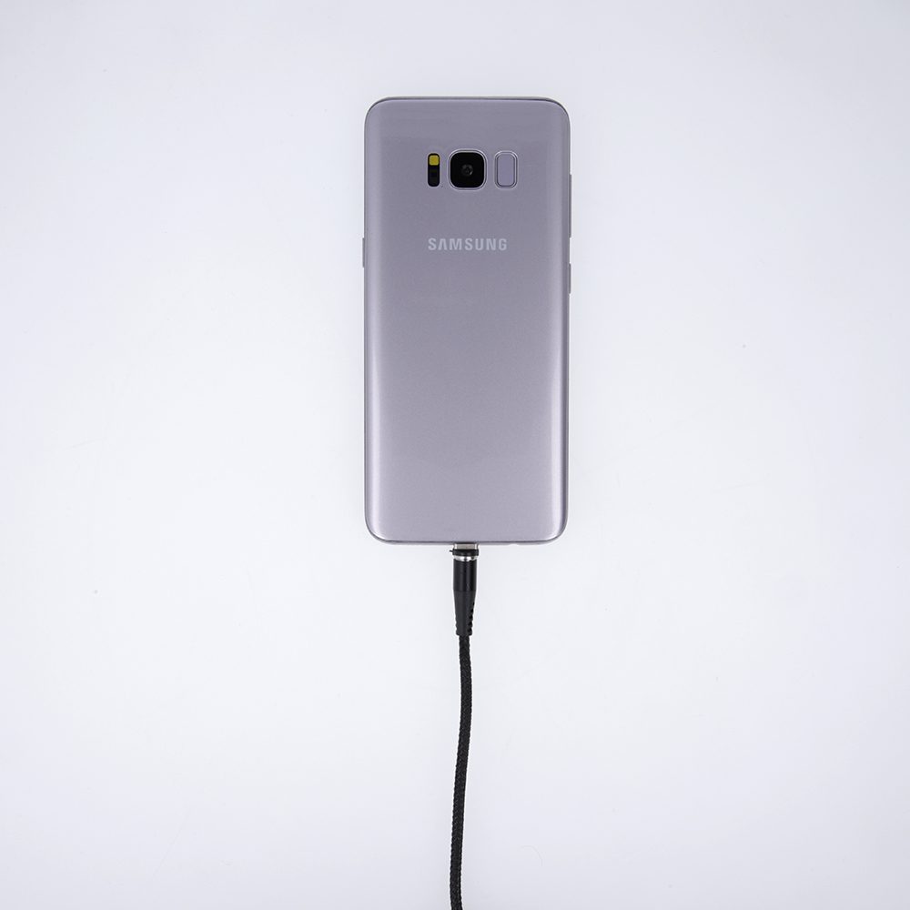 223600_oryg Maxlife MXUC-03 magnetic cable USB - Lightning + USB-C + microUSB 1,0 m 3A black nylon