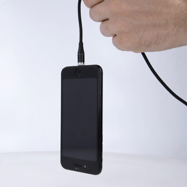 223601_oryg Maxlife MXUC-03 magnetic cable USB - Lightning + USB-C + microUSB 1,0 m 3A black nylon