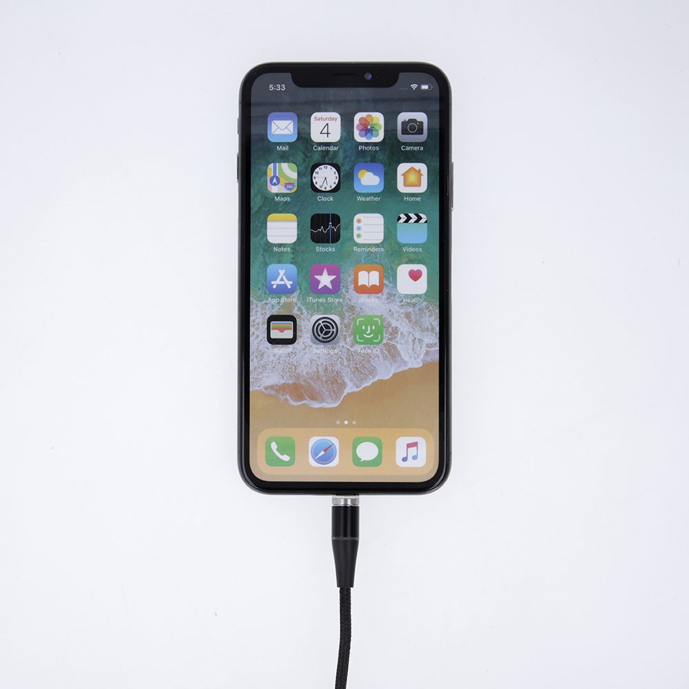 223603_oryg Maxlife MXUC-03 magnetic cable USB - Lightning + USB-C + microUSB 1,0 m 3A black nylon