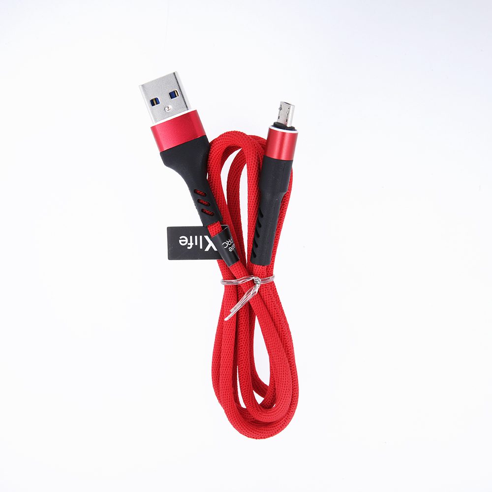 224044_oryg Maxlife MXUC-01 cable USB - USB-C 1,0 m 2A red nylon