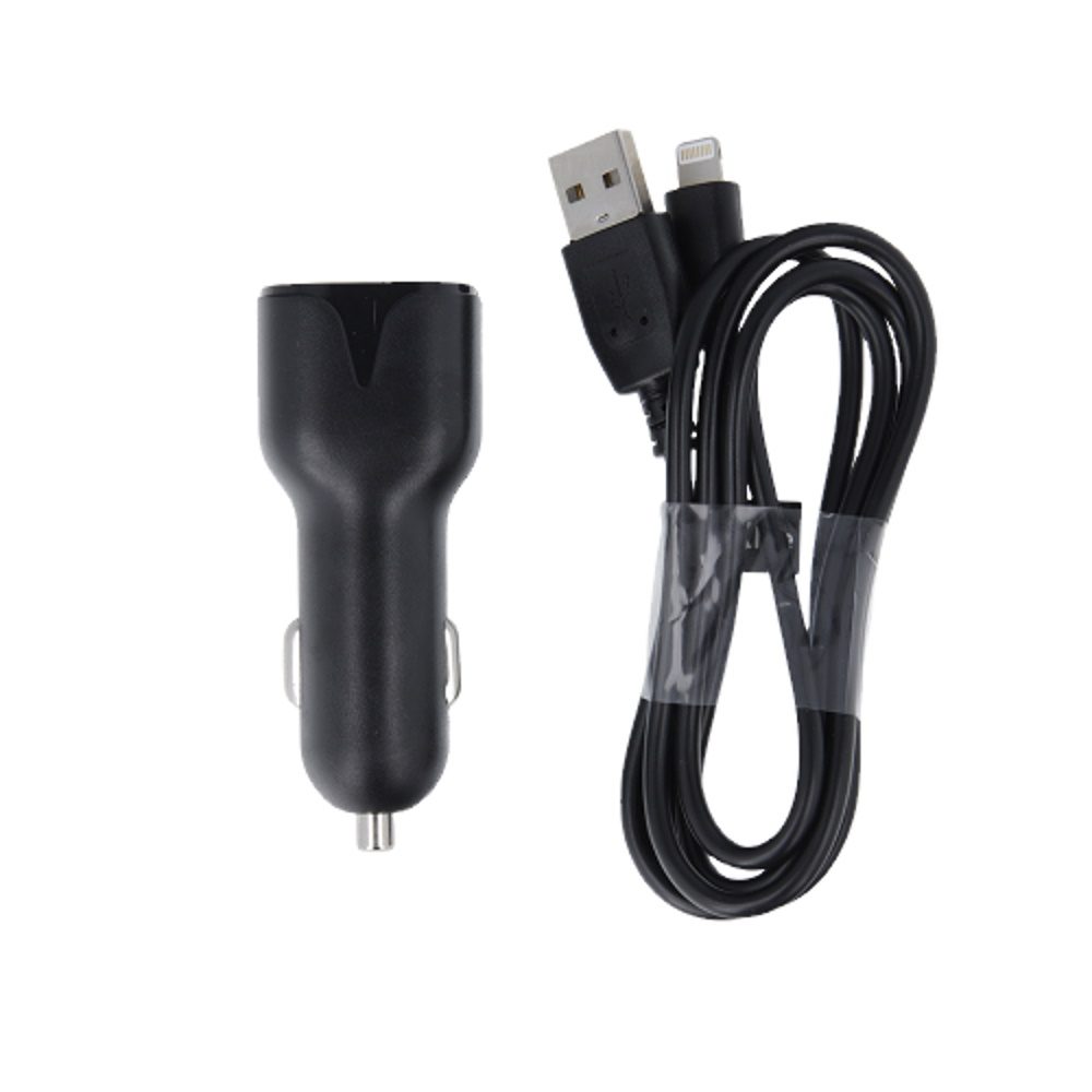 225337_oryg Maxlife MXCC-01 car charger 1x USB 2.1A black + Lightning cable
