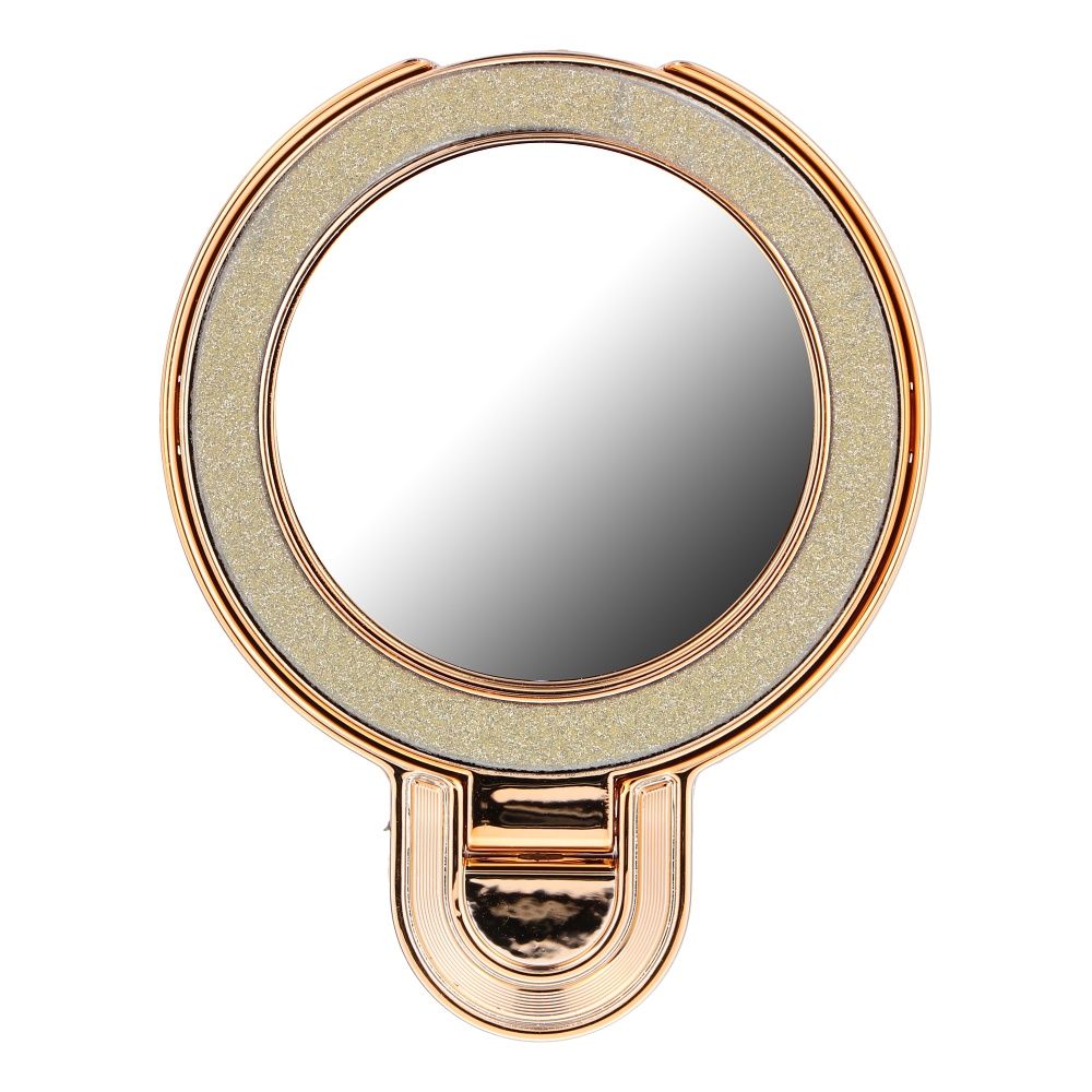 Phone stand CIRCLE MIRROR - stick-on - gold